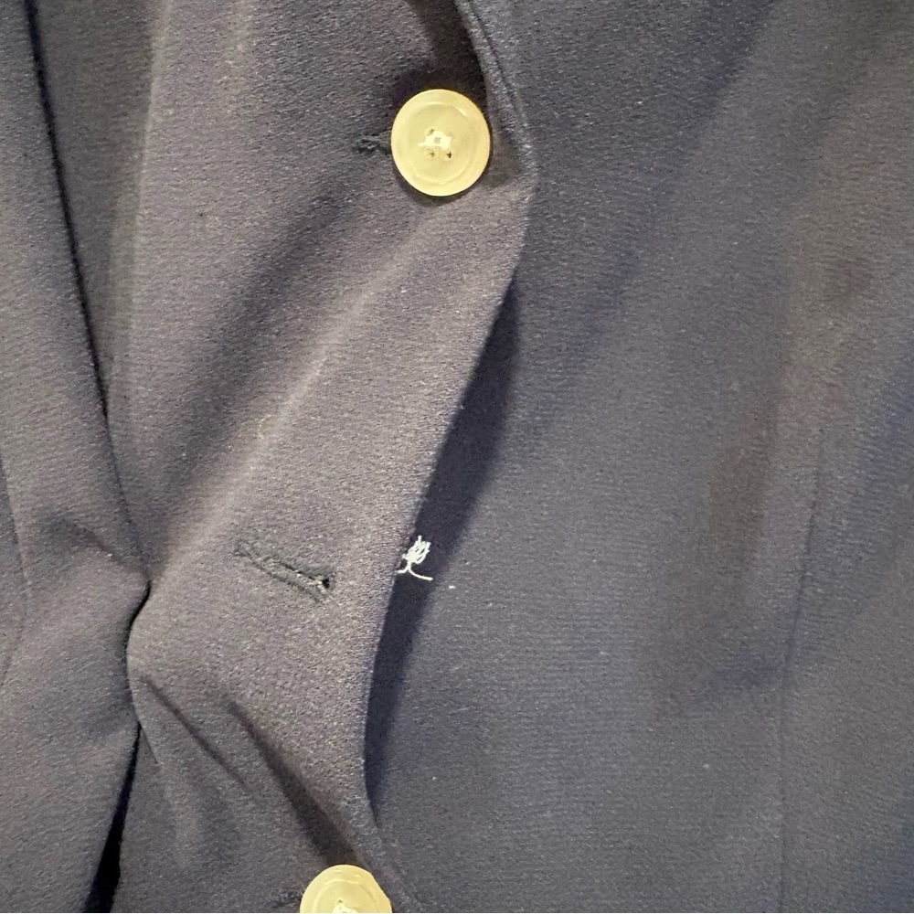 Vintage Navy Blue Koret Long Sleeve Blazer - Size 12 - Picture 3 of 6